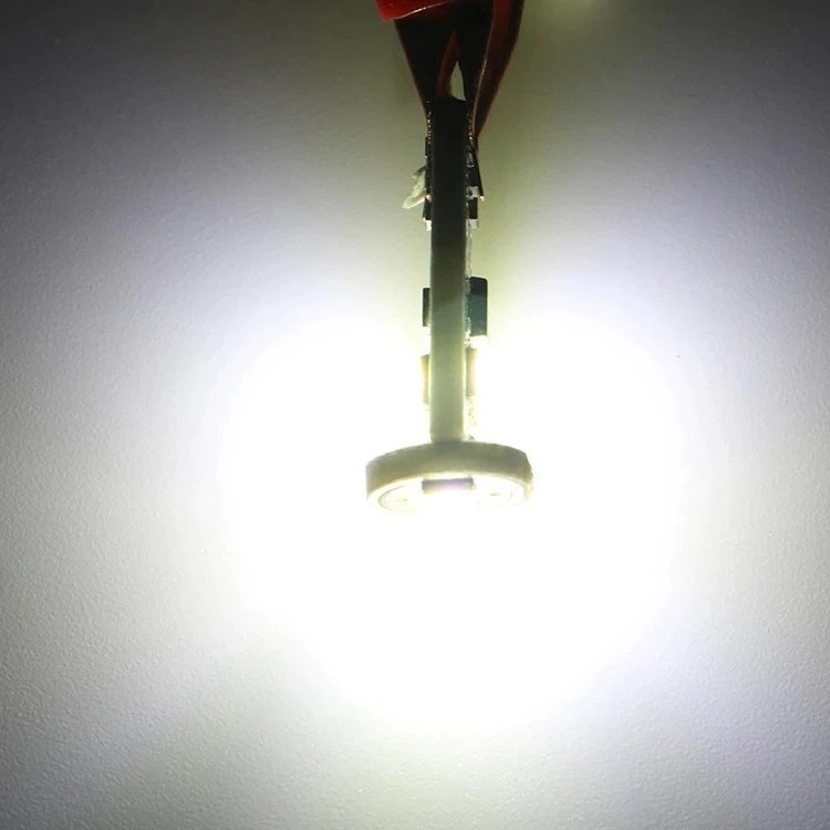 لامپ چراغ و پلاک یوبیز مدل T10-3030-6SMD/w پایهT10 بسته 2 عددی
