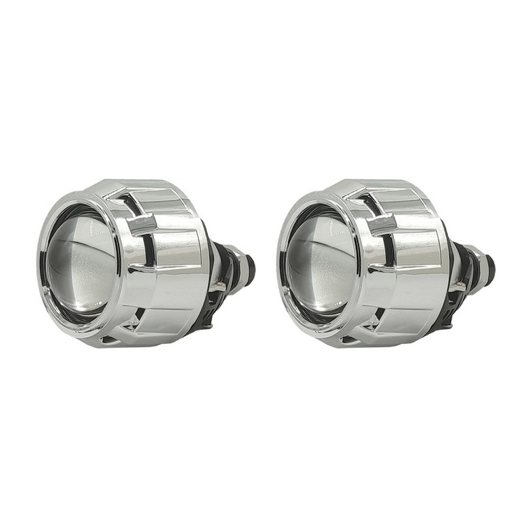 لنز چراغ خودرو دو حالته زیمر مدل L25-4300K BI-LED پایه دوکنتاکت مجموعه دو عددی
