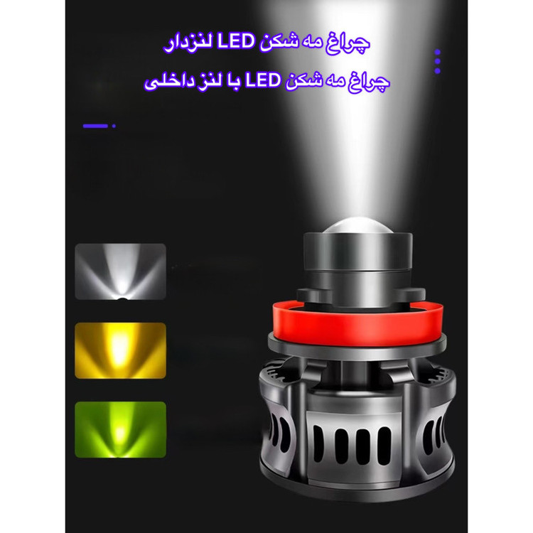 هدلایت خودرو مدل Laser LED Fog Light پایه H7 بسته دو عددی