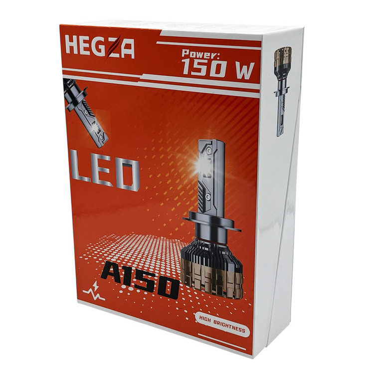هدلایت لامپ خودرو مدل HEGZA A150 پایه H1 بسته دو عددی