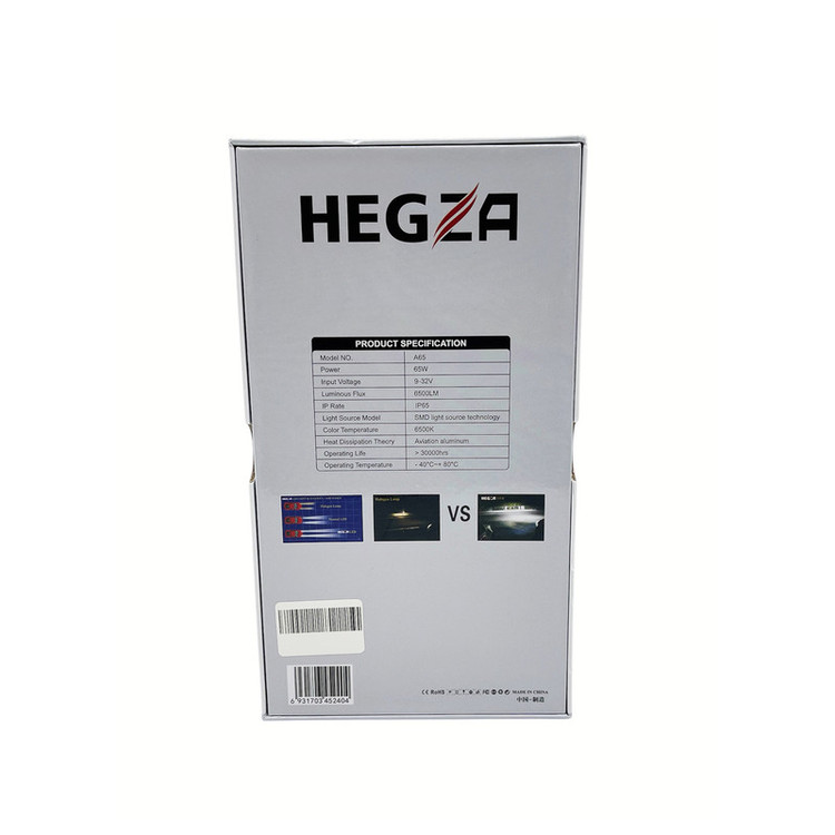 هدلایت لامپ خودرو مدلZIMMER HEGZA A65 پایه H1 بسته دو عددی