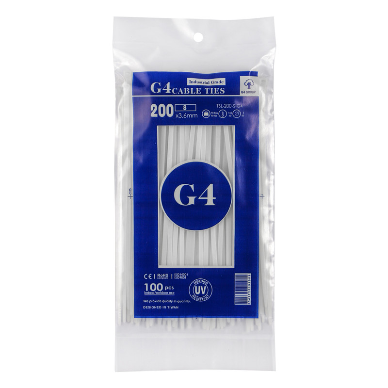 بست کمربندی جی فور مدل G4-200x3.6 بسته 100 عددی