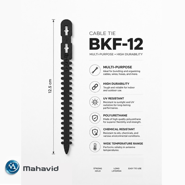 بست کمربندی مهاوید مدل BKF-12 بسته 50 عددی