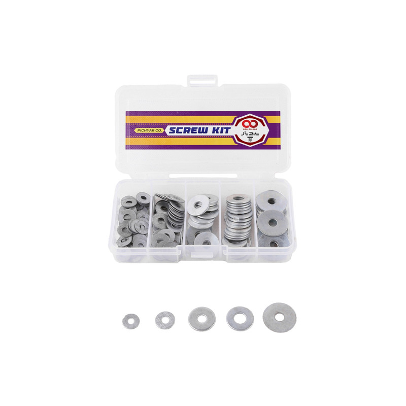 واشر پیچ یار مدل washerkit مجموعه 161 عددی