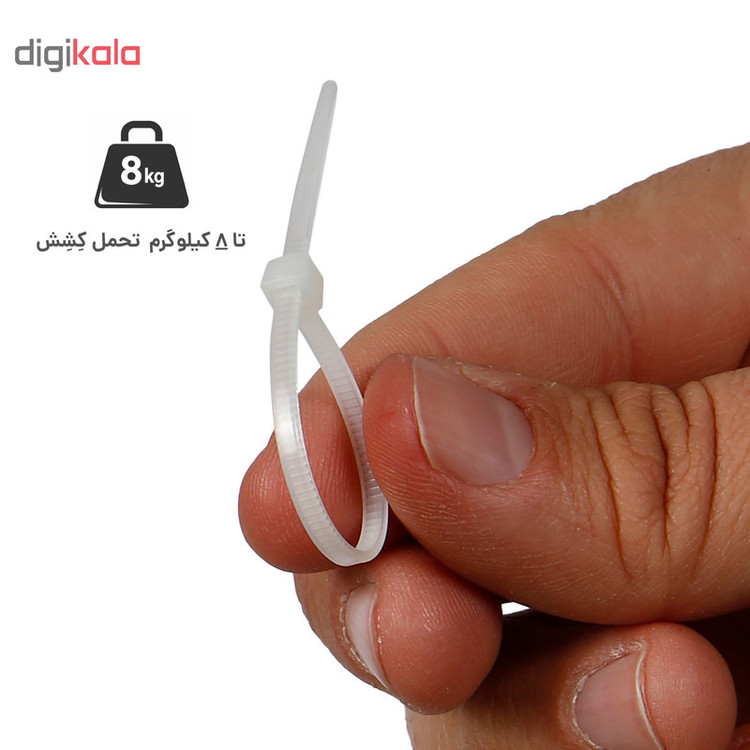 بست کمربندی پاور لینک مدل PL-100x2.5 سایز 10 سانتیمتر بسته 100 عددی