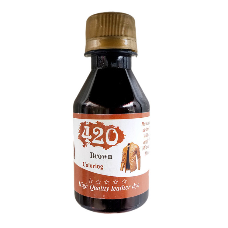 رنگ چرم 420 مدل 420BRN رنگ قهوه ای