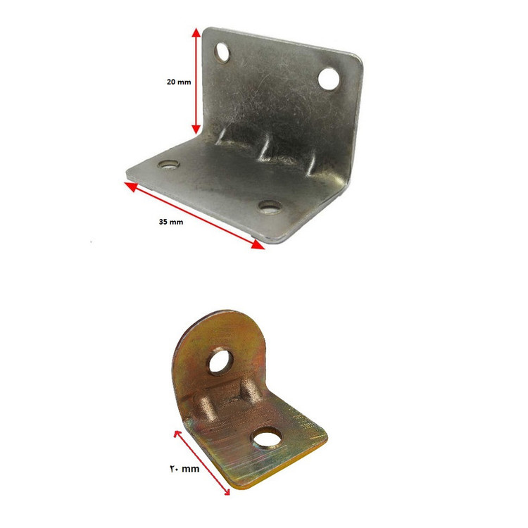 بست مدل MTSN-corner-brace-120 مجموعه 120 عددی