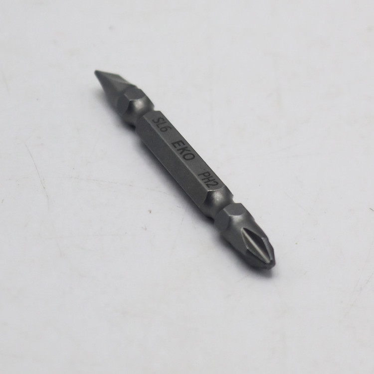 سری پیچ گوشتی یک سر چهارسو یک سر دو سو اکو مدل YP-PH2*SL6/65MM مجموعه 10 عددی