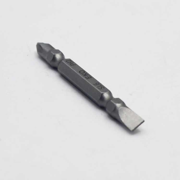 سری پیچ گوشتی یک سر چهارسو یک سر دو سو اکو مدل YP-PH2*SL6/65MM مجموعه 10 عددی