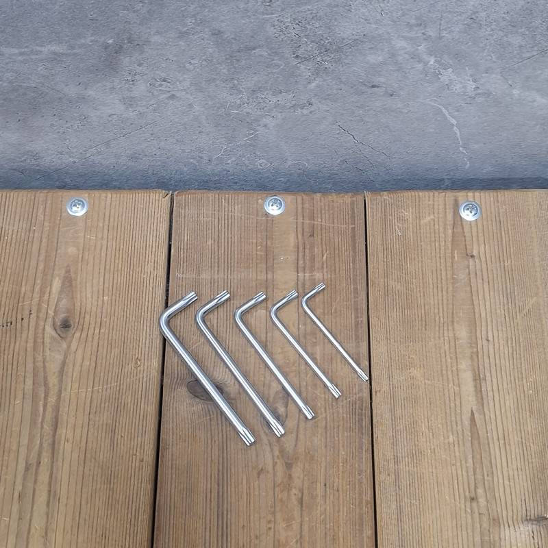 آچار آلن ستاره ای تاتند مدل CR_V مجموعه 9 عددی