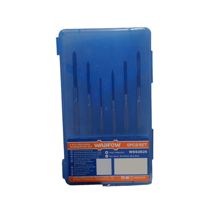پیچ گوشتی ساعتی وادفو مدل WSS2B26 بسته 6 عددی