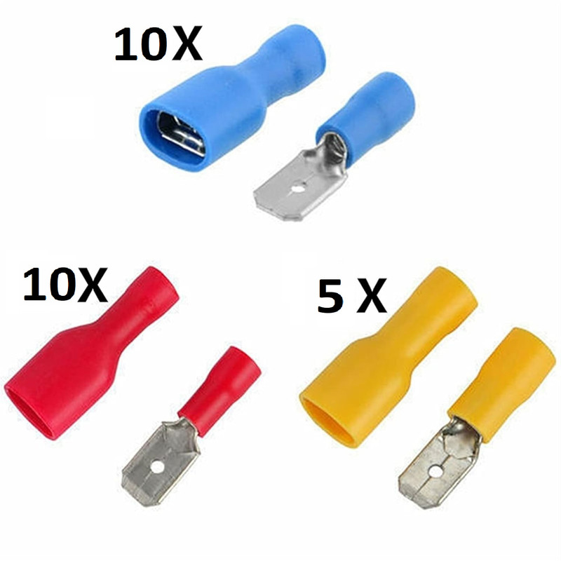 وایرشو نری و مادگی مدل کولری کد FDFD1.5-2.5-6 بسته 50 عددی
