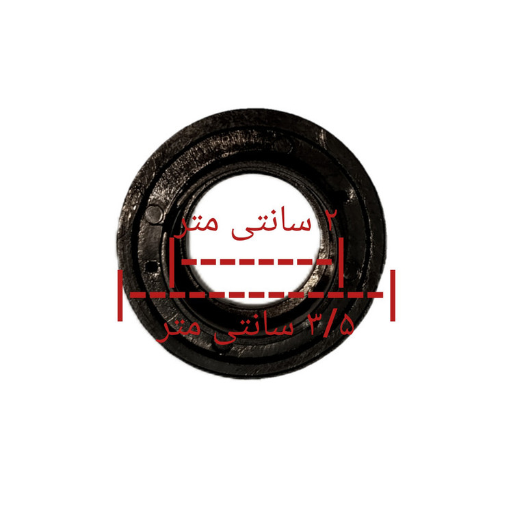 محافظ شیر اجاق گاز کد 03 سایز 35 میلی متر مجموعه 5 عددی
