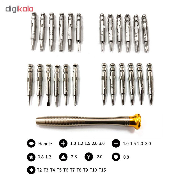 مجموعه 25 عددی پیچ گوشتی کد TS25