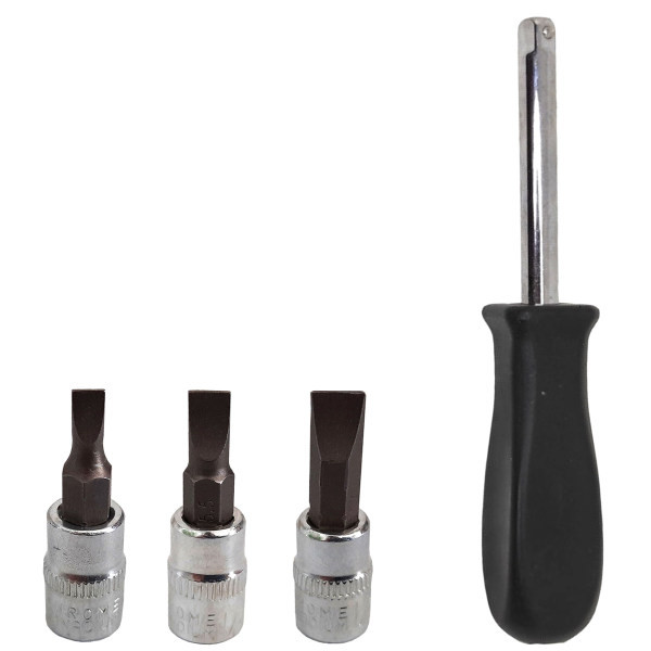 مجموعه 4 عددی پیچ گوشتی و سری پیچگوشتی مدل DR-3002 سایز 1.4 میلی متر