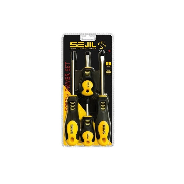 پیچ گوشتی سجیل مدل S4 بسته 4 عددی