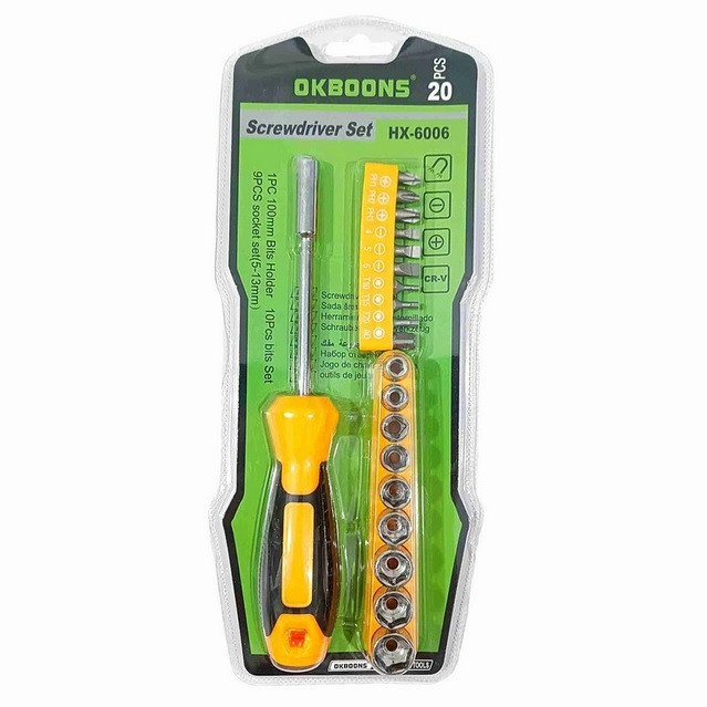 پیچ گوشتی اکبونس مدل 6006hx بسته 20 عددی