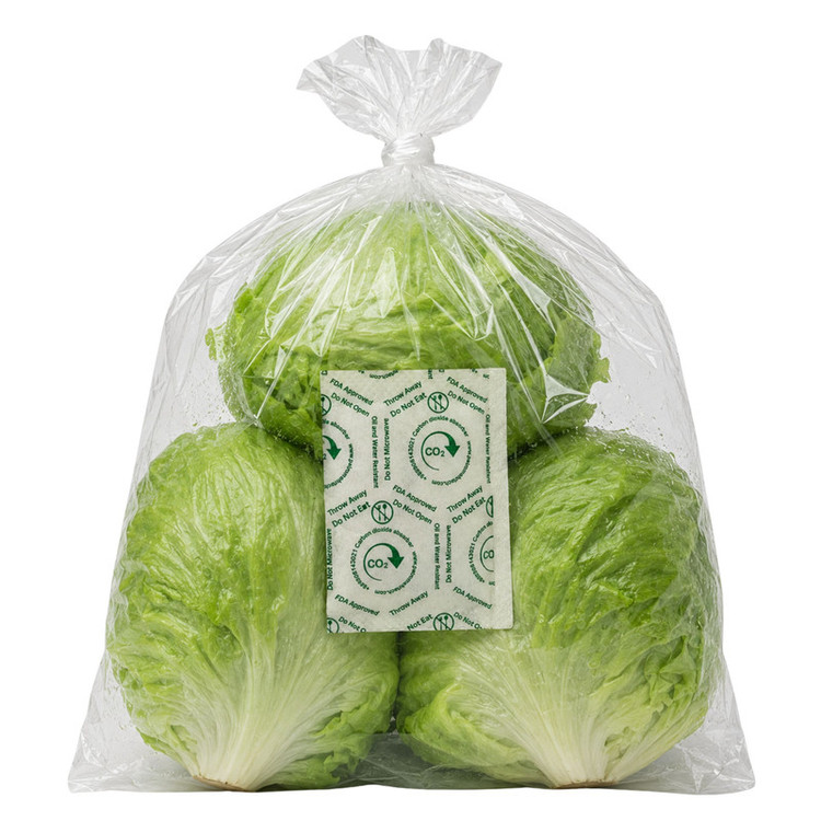 کیسه بسته بندی نگهداری میوه و سبزی مدل SMART-01 بسته 5 عددی پلاستیک به همراه ساشه جاذب دی اکسیدکربن