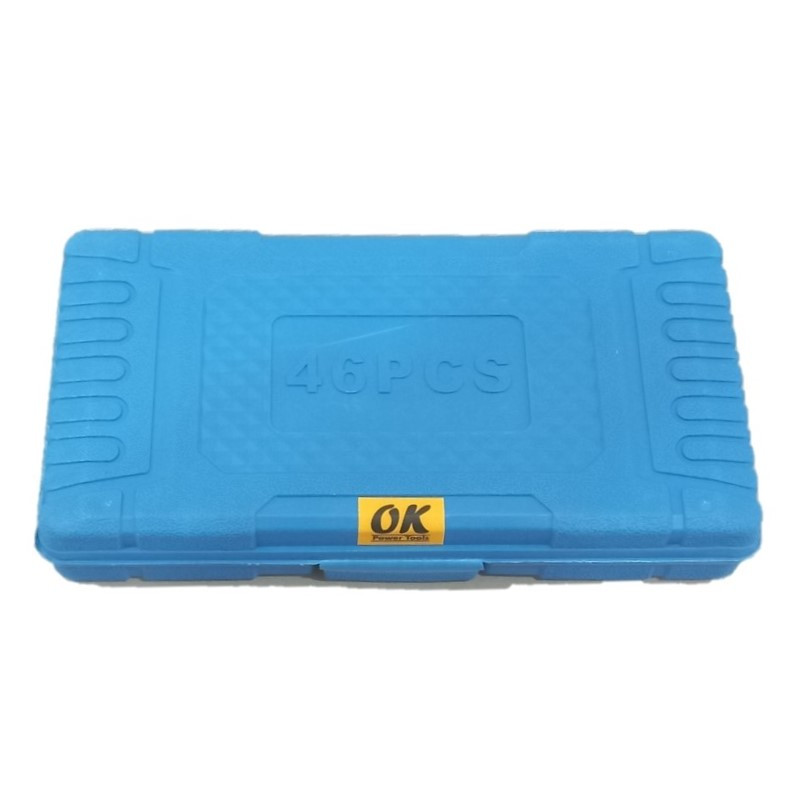 جعبه آچار بکس اوکی کد X46BLUE مجموعه 46 عددی
