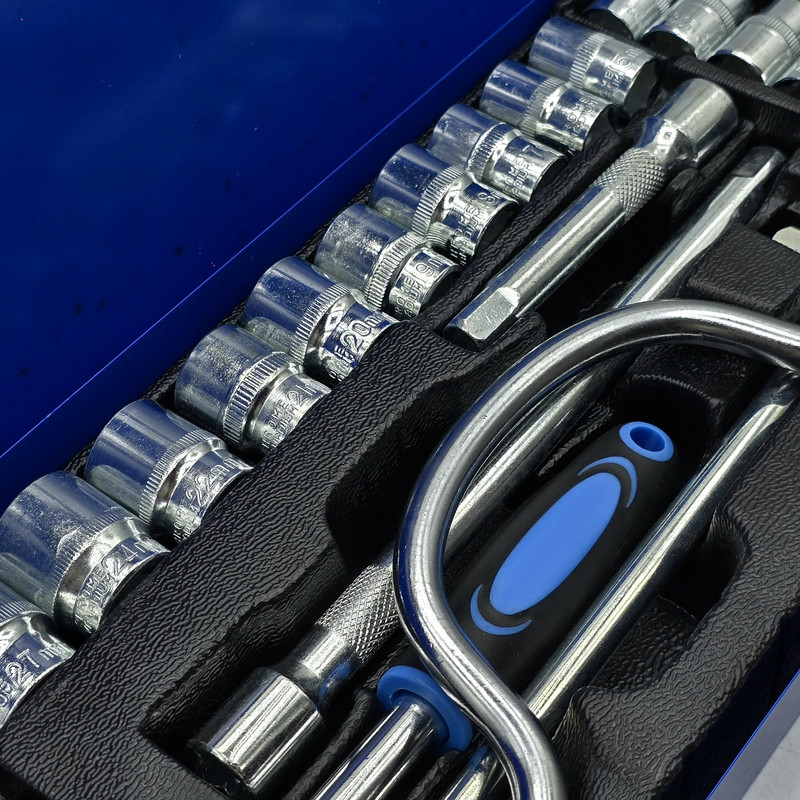 آچار بکس جعبه ای کرول مدل 24PCS-SOCKET SET سایز 8 الی 32 میلی متر مجموعه 24 عددی