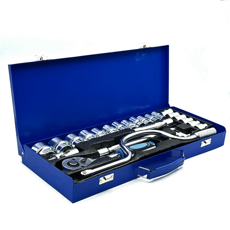 آچار بکس جعبه ای کرول مدل 24PCS-SOCKET SET سایز 8 الی 32 میلی متر مجموعه 24 عددی