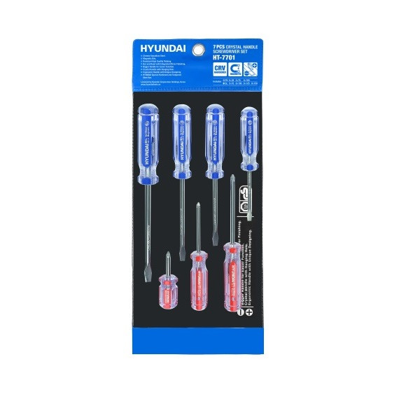پیچ گوشتی هیوندای مدل HT-7701 بسته 7 عددی
