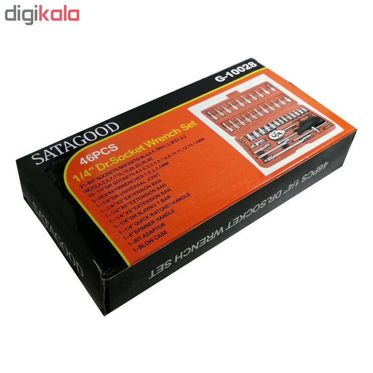 مجموعه 46 عددی آچار بکس ساتاگود مدل G-10028