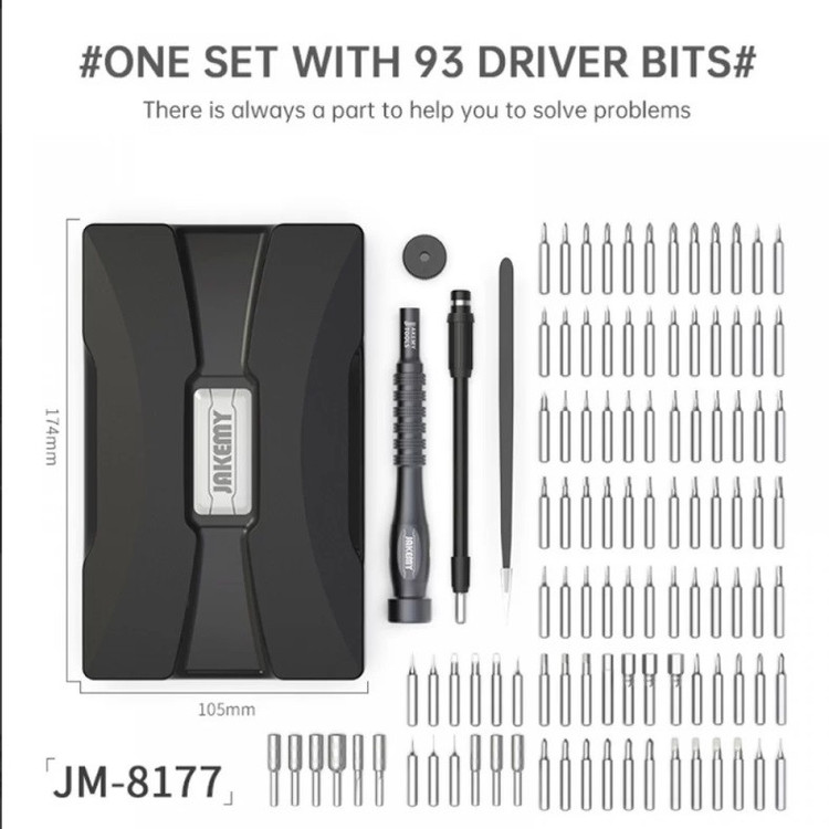 سری پیچ گوشتی جاک می مدل JM-8177 بسته 106 عددی