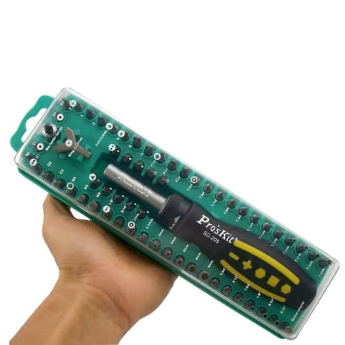 مجموعه 62 عددی سری پیچ گوشتی پروسکیت مدل SD-205