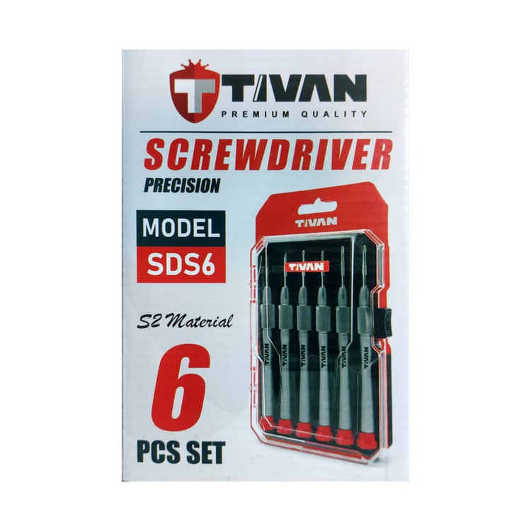 پیچ گوشتی تیوان مدل SDS6 بسته 6 عددی