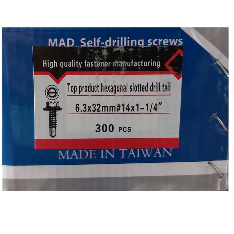 پیچ شیروانی مد مدل TMD-6.3mm32 بسته 300 عددی