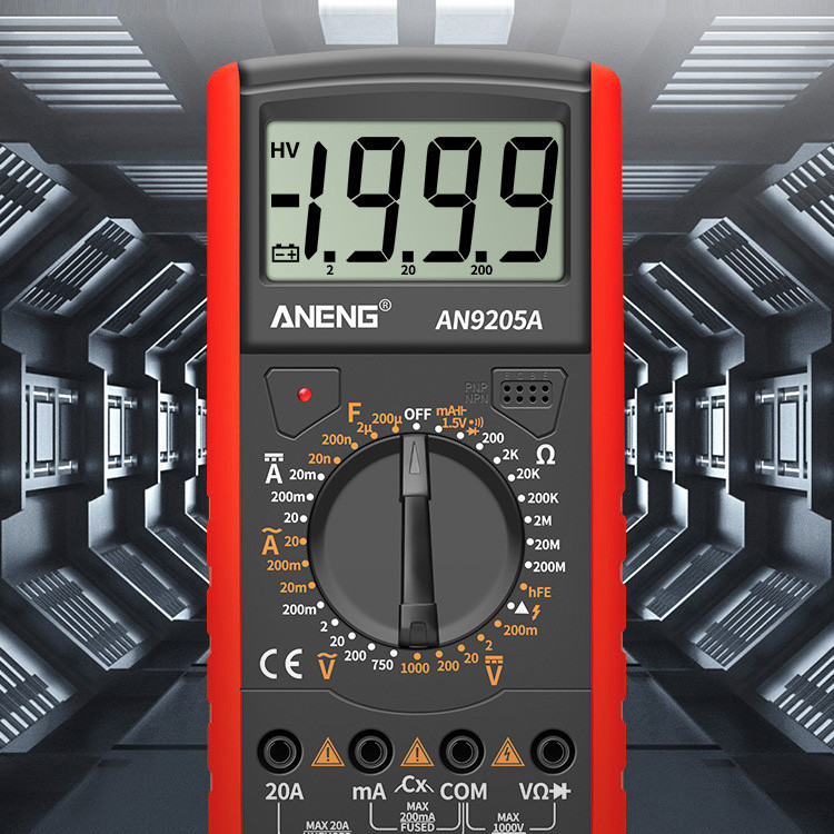 مولتی متر دیجیتال آننگ مدل AN9205A کد RED