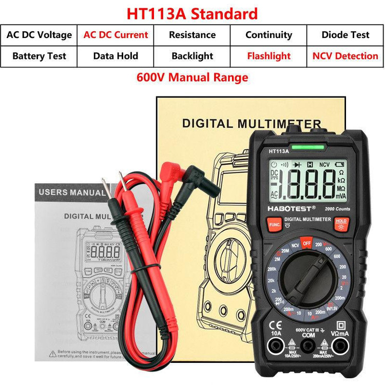 مولتی متر دیجیتال هابوتست مدل HT113A