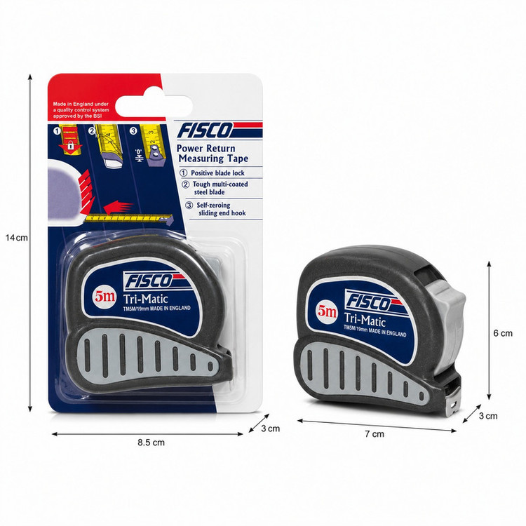 متر 5 متری فیسکو مدل Tri-Matic