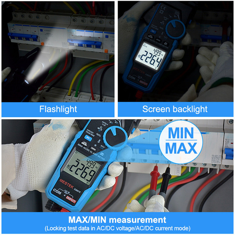 مولتی متر کلمپی دیجیتال مستک مدل CM87C