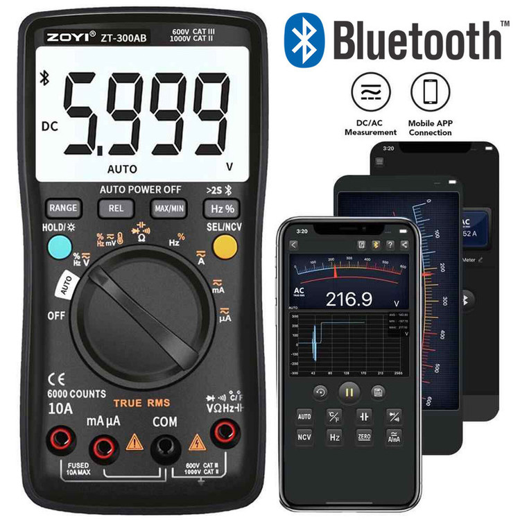 مولتی متر بلوتوثی زویی مدل ZT-300AB