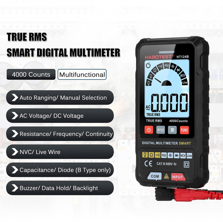 مولتی متر دیجیتال هابوتست مدل HT124B