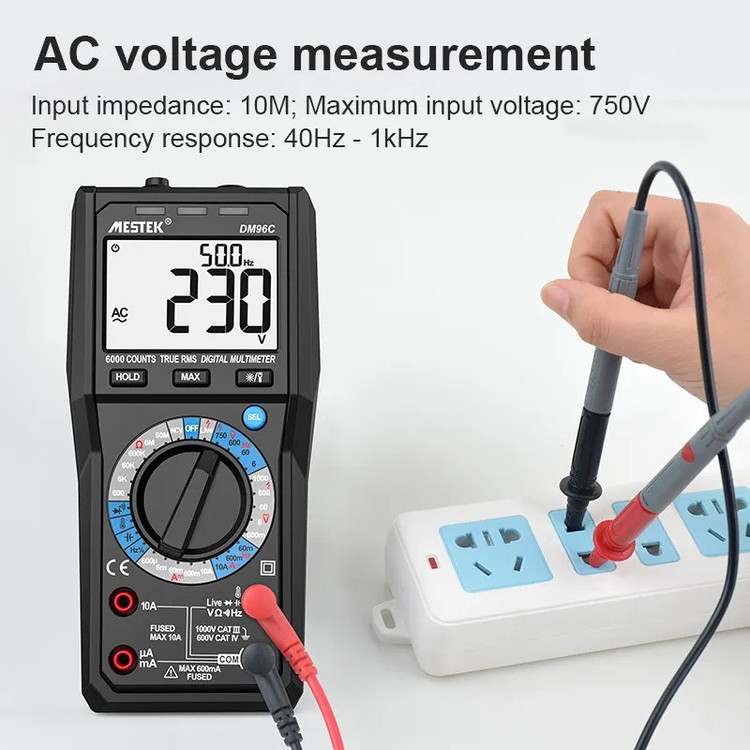 مولتی متر دیجیتال مستک مدل DM96C