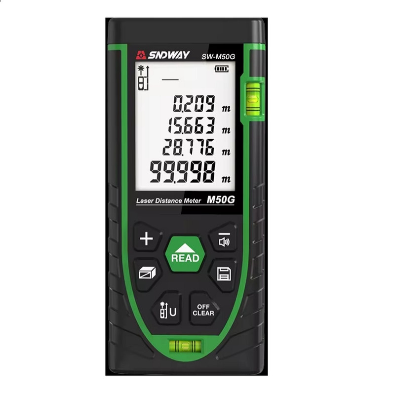 متر لیزری سندوی مدل SW-M50G برد 50 متر