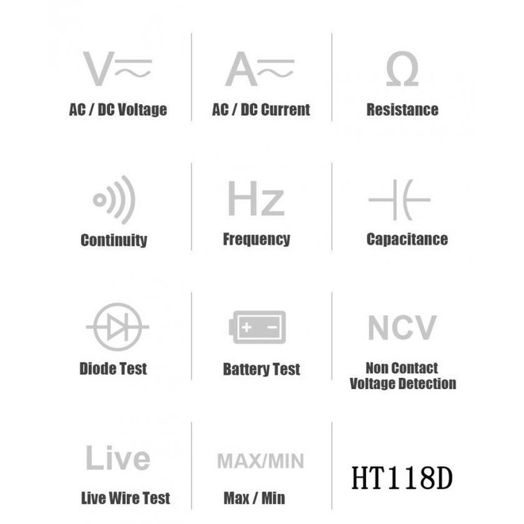 مولتی متر دیجیتال هابوتست مدل HT118D