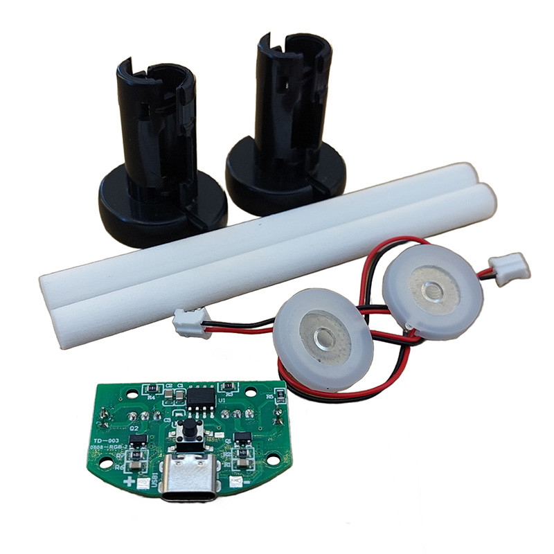 ماژول بخار سرد رطوبت ساز مدل type c 5v به همراه پیزو نگهدارنده اسفنج مجموعه ۷ عددی