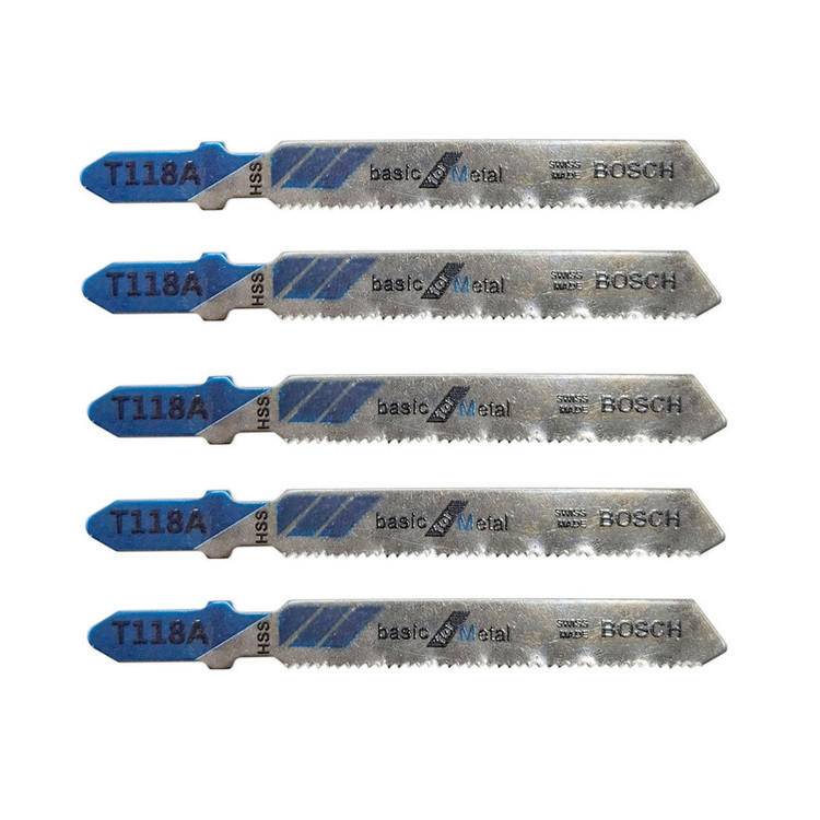 تیغ اره عمودبر آهن بوش مدل T118A مجموعه 5 عددی