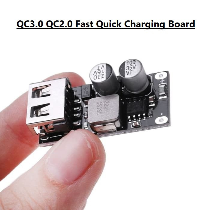 ماژول فست شارژ USB-A مدل QC3.0 به همراه قاب اختصاصی