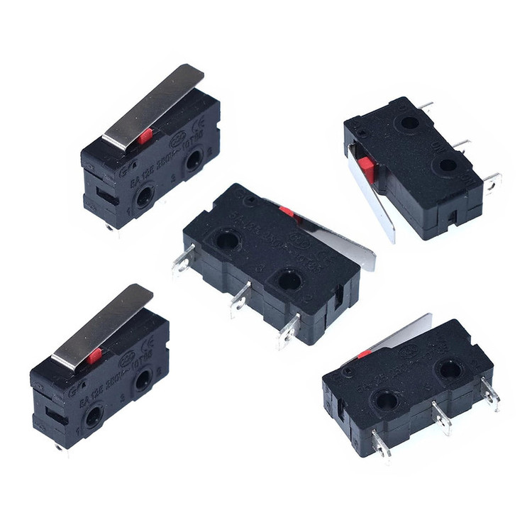میکرو سوئیچ اهرم دار مدل 5A-125-250V بسته 2 عددی