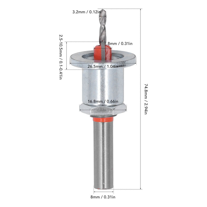 مته خزینه مدل adjustable depth