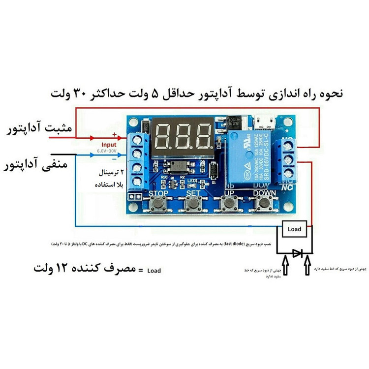 ماژول تایمر دیجتال مدل HCW-M421