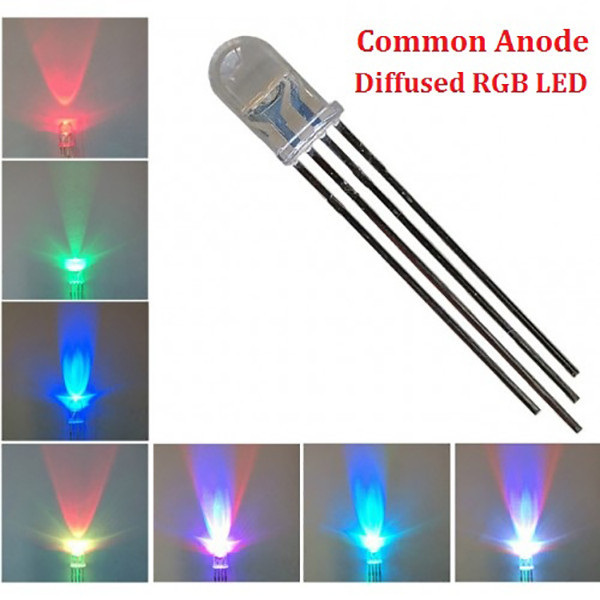 دیود ال ای دی 4 پین مدل RGB بسته 10 عددی