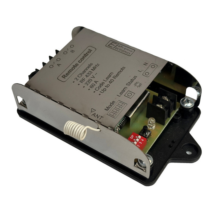 ریموت کنترل دو کانال الکترونیک الهی مدل 433MHz_60A