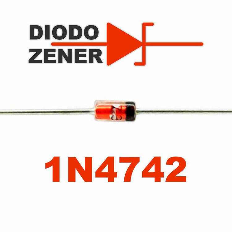 دیود زنر 12ولت 1وات ان اکس پی مدل 1N4742 کد SZ01 بسته 12 عددی