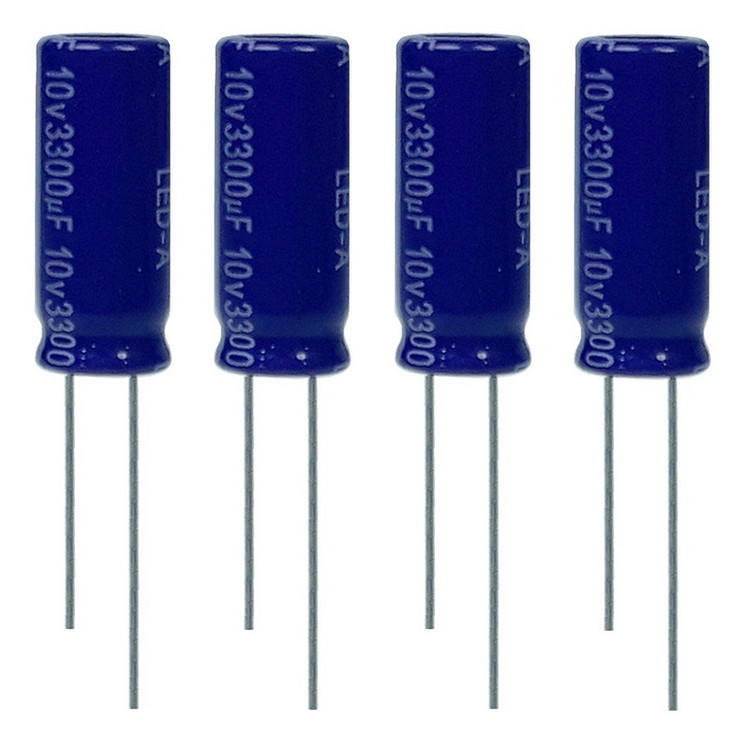 خازن الکترولیت 3300 میکروفاراد 10 ولت آکسبوم مدل TEC-33210 بسته 4 عددی